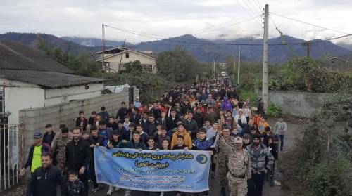 برگزاری همایش پیاده روی خانوادگی روستایی در تالش